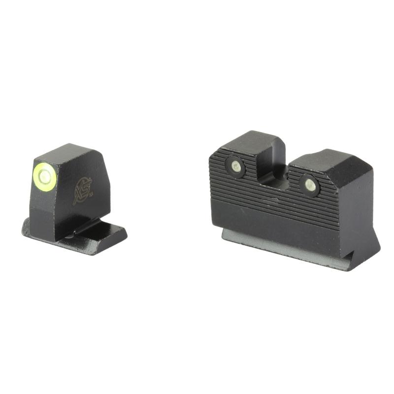 R3D 2.0, Suppressor Height Night Sight, For S&W M&P OR Full Size & Compact, Green Front Outline, Green Tritium Front/Rear SW-R205P-6G