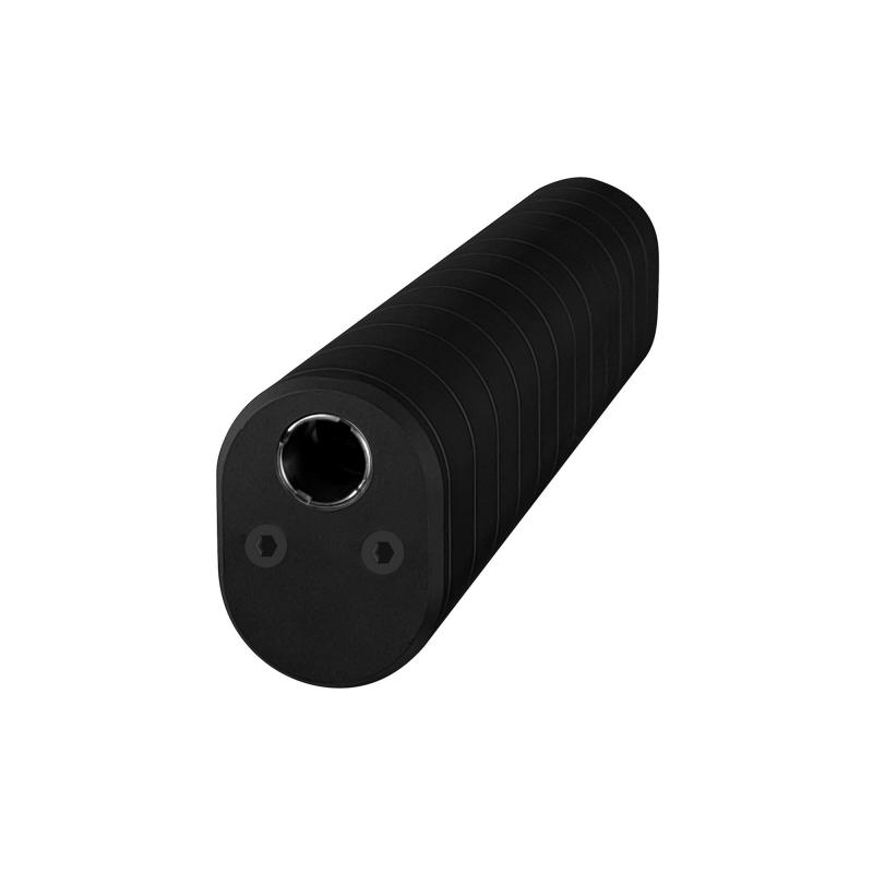 VICTRA-12, Suppressor, 12 Gauge, 7075-T6 Aluminum and 17-4 PH SS, Hard Anodized Finish, Black, Includes Improved Cylinder Choke and Direct Thread Mount YHM-1200