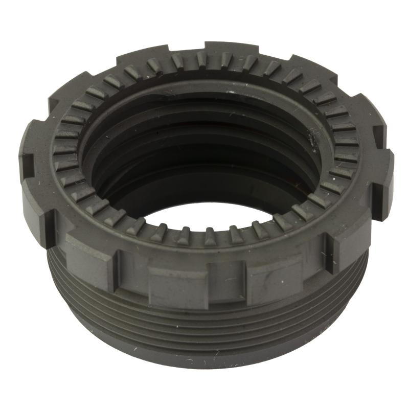Kurz QD Adapter, Titanium, 1-3/8-24 Rear Mounting Threads, Matte Finish, Black YHM-3051-Ti
