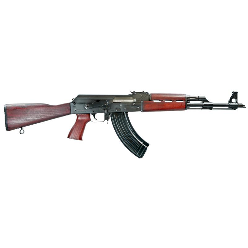ZPAPM70, Semi-automatic Rifle, AK, 7.62X39, 16.3" Cold Hammer Forged Chrome Lined Barrel, Matte Finish, Black, Serbian Red Furniture, 30 Round Magazine, 1.5MM Bulged Trunnion Receiver, Bolt Hold Open Notch, Adjustable Front and Rear Sights ZR7762SR