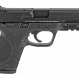 M&P M2.0 Compact, Striker Fired, Semi-automatic, Polymer Frame Pistol, Compact, 40 S&W, 4" Barrel, Armornite Finish, Black, Aggressive Grip Texture, Night Sights, Thumb Safety, 13 Rounds, 3 Magazines 11678