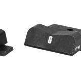 DXT2 Big Dot Tritium Front, White Stripe Express Rear, Fits S&W M&P Full Size and Compact, Green with Orange Outline SW-0029S-5N
