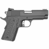 Rock Ultra CS-L Combo, Semi-automatic, 1911, Compact, 9MM, 3.6" Barrel, Alloy Frame, Black Finish, G10 Grips, Fiber Optic Front/Adjustable Rear Sights, Drop-in 22TCM9R Accessory Barrel, 8Rd, 1 Magazine 56633