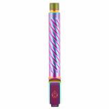 Premium Series, 9MM, 5" Threaded Barrel, 1/2x28, Spiral Fluting, For Glock 17 Gen 5, PVD Finish, Iridescent Rainbow BAPSG175T3W