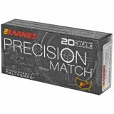Precision Match Burner, 6.5 Grendel, 120 Grain, Open Tip Match, 20 Round Box 30831