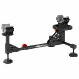 Echo Shooting Rest, Non-Slip Rubber Stock Rest, Adjustable Leveling Feet, Steel Frame Design, Black/Red BC-ESR