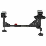 Echo Shooting Rest, Non-Slip Rubber Stock Rest, Adjustable Leveling Feet, Steel Frame Design, Black/Red BC-ESR