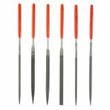 Gunsmith File Set, 6 Piece Set, Hard Carbon Steel Construction, Black/Red, Includes Storage Case BC-GSFS