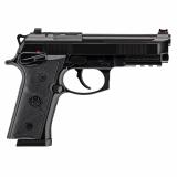 92GTS, Centurion, Double Action/Single Action, Semi-automatic, Metal Frame Pistol, Full Size, 9MM, 4.25" Barrel, Cerakote Finish, Black, 3-Slot Picatinny Rail, 92X Grip Panel Texturing, Ambidextrous Frame Mounted Decocker, Fiber Optic Front Sight, 10 Rou