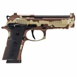 92XI, Combat, Single Action Only, Semi-automatic, Full Size, 9MM, 4.7" Barrel, Ambidextrous Manual Safety, Cerakote Finish, Chocolate Chip Camo, 10 Rounds, 2 Magazines SPEC0730A10