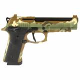 92XI, Combat, Single Action Only, Semi-automatic, Full Size, 9MM, 4.7" Barrel, Ambidextrous Manual Safety, Cerakote Finish, Multicam, 18 Rounds, 2 Magazines SPEC0733A18
