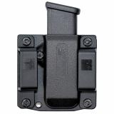 Magazine Pouch, Single, 1.5" Belt Loops, Size Large, Fits Glock 19/17, Sig P320, HK VP9, CZP10 Magazines, Ambidextrous, Polymer, Black BC60-1003L