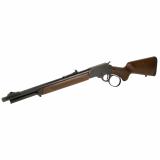 R95 Trapper, Lever Action Rifle, 45 Long Colt, 16.5" Barrel, Oxide Finish, Black, Buckhorn Rear Sights, Drift Adjustable Front Sight, Wood Stock, 8 Round 950045161