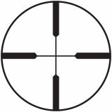 Scout Riflescope 2.75x20mm Fixed Power Heavy Plex Reticle Matte Black