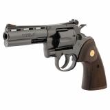 Python | 357 Magnum, 4.25" Barrel, Steel, Blue Finish, Walnut Grips, Red Ramp Front/Adjustable Rear Sight, 6 Rounds PYTHON-BP4WTS Double Action Only Revolver