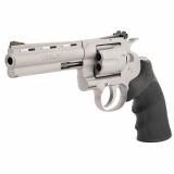Python, Revolver, 357 Magnum, 5" Barrel, Matte Stainless Steel Finish, Hogue Rubber Grip, Adjustable Rear Sight, Red Ramp Front Sight, 6 Rounds PYTHON-SM5RTS