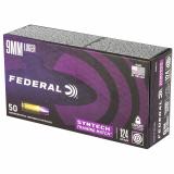 Federal American Eagle Training Match 9mm Luger 124 gr Total Syntech Jacket Flat Nose (TSJFN) 50 Bx AE9SJ4