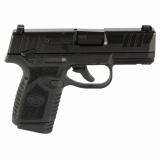 Reflex, Semi-automatic Pistol, Polymer Frame, Internal Hammer Fired, Single Action Only, Micro Compact, 9MM, 3.3" Cold Hammer Forged Barrel, PVD Finish, Black, Manual Safety, Tritium Front Sight, 2 Dot Rear Sight, 2 Magazines, (1) 15 Round, (1) 11 Round