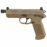 FNX-45 Tactical Double Action/Single Action .45 ACP 5.3 Inch Threaded Barrel Flat Dark Earth Finish Night Sights 15 Round (Optic Sold Separately)