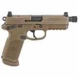 FNX-45 Tactical Double Action/Single Action .45 ACP 5.3 Inch Threaded Barrel Flat Dark Earth Finish Night Sights 15 Round (Optic Sold Separately)