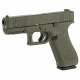 G45 Gen5 OD | 9MM, 4.02" Barrel, OD Green, Interchangeable, 17 Rounds, 3 Mags, Fixed Sights, Polymer, DLC PA455S204-OD Semi-automatic, Striker Fired, Compact