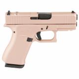 43X, M.O.S, Striker Fired, Semi-automatic, Polymer Frame Pistol, Sub-Compact, 9MM, 3.41" Barrel, Custom Rose Gold Cerakote Finish by Skydas, Fixed Sights, 10 Rounds, 2 Magazines PX4350204FRMOS-RG