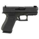 43X, Talo Edition, Striker Fired, Semi-automatic, Polymer Frame Pistol, Sub-Compact, 9MM, 3.41" Barrel, Glock Marksman Barrel, nDLC Finish, Black, Front Rail, No Finger Grooves, AmeriGlo Ultimate Carry Sights, Green Tritium Front Sight With Lumigreen Out