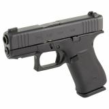 43X, Talo Edition, Striker Fired, Semi-automatic, Polymer Frame Pistol, Sub-Compact, 9MM, 3.41" Barrel, Glock Marksman Barrel, nDLC Finish, Black, Front Rail, No Finger Grooves, AmeriGlo Ultimate Carry Sights, Green Tritium Front Sight With Lumigreen Out