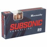 Hornady Subsonic |300 Blackout, 190 Grain, Sub-X, 20 Round Box 80877