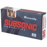 Hornady Subsonic |300 Blackout, 190 Grain, Sub-X, 20 Round Box 80877