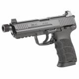 HK45 Tactical, Semi-automatic, V1 DA/SA, Full Size, 45 ACP, 5.2" Threaded Barrel, Matte Finish, Black, Manual Safety, Front Night Sight, 10 Rounds, 2 Magazines 81001117