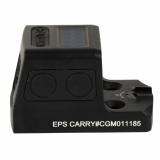 EPS Slim-Line Carry, Closed Emitter Red Dot, Non-Magnified, Green Dot Reticle, 2 MOA Dot & 32 MOA Circle, Matte Finish, Black, Solar with Internal Battery EPS-CARRY-GR
