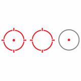 Micro Red Dot, 2MOA Dot with 65MOA Circle or 2 MOA Dot, QR Mount  ARD  Flip Caps, Side Battery, Black Finish HS515GM