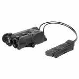 IRIS 4, Quad Function, Rifle Illuminator & Laser/Infrared System with White Light, Red Vis/IR Laser, 45mW IR Illuminator, 1,000 Lumen White Light, Fits Picatinny, Remote Triple Activated Button, Anodized Finish, Black IRIS-RD4