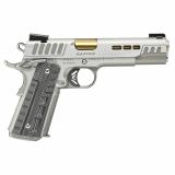 Rapide Dawn, 1911, Semi-automatic, Full Size, 45ACP, 5" Barrel, Matte/Polished Finish, Silver, G-10 Grips, TFX Pro Night Sights, 8 Rounds 3000423