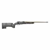 Moutain Ascent Mojave, Bolt Action Rifle, 280 Ackley Improved, 24" Threaded Barrel, 7/16x28 Thread Pitch with 5/8x24 Adapter, Muzzle Brake, Camo H-S Precision Stock, KimPro II Finish, Black Receiver, Tan Barrel, 4 Rounds 3000926