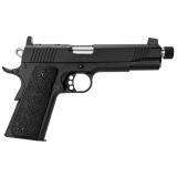 Custom LW, 1911, Semi-automatic, Full Size, 45ACP, 5.5" Threaded Barrel, Matte Finish, Black, Black Rubber Grips, Optic Ready, Suppressor Height Sights, 8 Rounds 3700810
