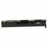 Razorback Stripped Slide, Fits Gen 4 Glock 19, RMR Cut with Plate, DLC Finish, Black 01-GSS-GEN4-G19-LT