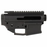 Raven Billet Side Charger AR-15 Receiver Set, Anodized Finish, Black, Includes Upper and Lower Stripped Recievers 01-RV-SET-SC-RAVEN