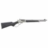 1895 Trapper, Large Loop, Lever Action Rifle, 45-70 Government, 16.5" Threaded Barrel, 11/16X24" Pattern, Satin Finish, Silver, Black Laminate Stock and Forend, Adjustable Skinner Sights, Crossbolt Safety, 5 Rounds, Right Hand 70450