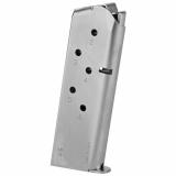 Magazine for 1911 Officer .45ACP 6 Round Nickel