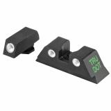 Meprolight Self Illuminated Tru-Dot Fixed Night Sights for Glock 9mm/.357 Sig/.40 S&W/.45 GAP Models 17/19/22/23/31/32/33/34/35/37/38/39 Gap Green/Yellow