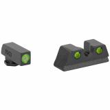 ML40220 HYPER-BRIGHT FOR GLOCK PISTOLS FRONT GREEN RING/ REAR GREEN GLOCK 42, 43, 43X AND 48
