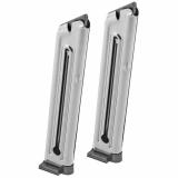 Magazine 2-Pack  For  Mark III/IV |  .22 Long Rifle Nickel Finish 10 Round (non-22/45 model)