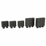 DAKA, Block Expansion Kit, Black, Includes (6) 3 Sections, (6) 2 Sections MAG1355-BLK