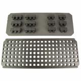 DAKA GRID Organizer, Fits Pelican 1700 Protector, Matte Finish, Black, Includes (6) Tripple Blocks, (6) Double Blocks and Replacement Base Foam MAG1458-BLK