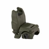 MBUS Back Up Sight, Generation II, Fits Picatinny, OD Green , Front, Flip Up MAG247-OD