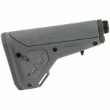 UBR Gen 2, Utility/Battle Rifle Adjustable Carbine Stock, Buffer Tube Included, Fits AR15/M4/AR10/SR25, Gray MAG482-GRY