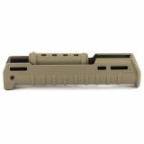 Zhukov-U Handguard, Fits AK Variants Except Yugo Pattern Rifles or RPK Style Receivers, Flat Dark Earth Polymer, 1.5" Shorter In Length Than The Standard Zhukov Handguard, Integrated Heat Shield, M-LOK Mounting Capabilities MAG680-FDE