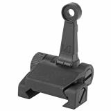 Combat Rifle Rear Sight, Low Profile Flip Sight,Mil-Spec Sight Height, Ordance Grade Steel and 6061 Aluminum, Black Finish MI-CRS-R